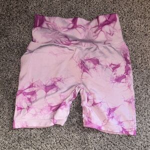 Pink Tie-Dye Women's Shorts